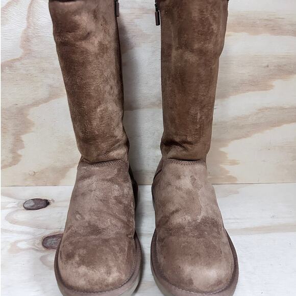 UGG Australia - Kenlys Tall - Winter Boots - Brown - Women's - 6 - S/N 1890 - Picture 2 of 8